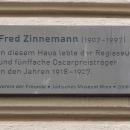 Fred Zinnemann plaque, Vienna